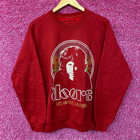 The Doors Jim Morrison Portrait Band Crewneck Sweater Medium - Picture 1 of 4